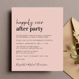 Inbjudan till fotobröllop i budgeten