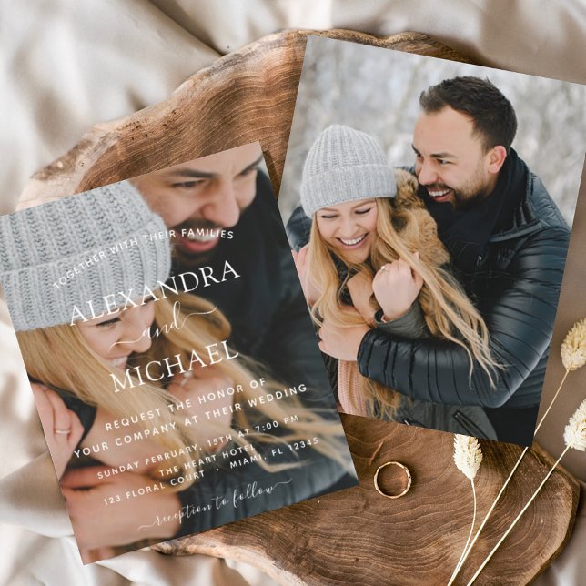 Inbjudan till fotobröllop i budgeten flygblad (Skapare uppladdad)