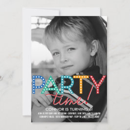 Inbjudan till fotofödelsedagar i party