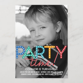 Inbjudan till fotofödelsedagar i party