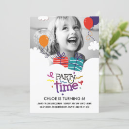 Inbjudan till fotofödelsedagar i party