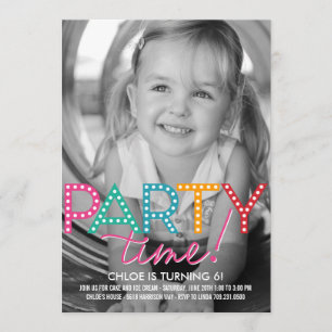 Inbjudan till fotofödelsedagar i party