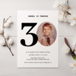 Inbjudan till fotofoto för vintage Play 30års föde<br><div class="desc">Den här vintage 30års födelsedag-festinbjudan är perfekt för nedladdningsminnesutrymmet på födelsedagen. Byt ut fotot mot ett av dina egna barndomsfoton och anpassa texten efter dina önskemål. Ålder kan redigeras, annars checkas vår samling ut för andra åldrar. Kortets baksida är en struktur till behålla som överensstämmer med vintagens känsla för detta...</div>