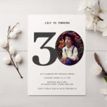 Inbjudan till fotofoto för vintage Play 30års föde<br><div class="desc">Den här vintage 30års födelsedag-festinbjudan är perfekt för nedladdningsminnesutrymmet på födelsedagen. Byt ut fotot mot ett av dina egna barndomsfoton och anpassa texten efter dina önskemål. Ålder kan redigeras, annars checkas vår samling ut för andra åldrar. Kortets baksida är en struktur till behålla som överensstämmer med vintagens känsla för detta...</div>