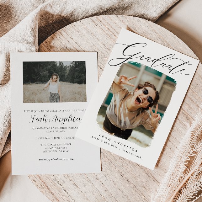 Inbjudan till fotofoto Studenten med konstnärliga  (Skapare uppladdad)