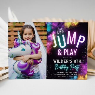 Inbjudan till fotogrampolinparti | JUMP