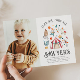 Inbjudan till fotokarnival-födelsedag | Cirkus