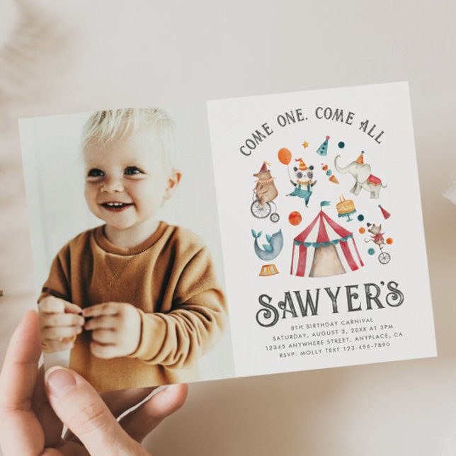 Inbjudan till fotokarnival-födelsedag | Cirkus (Skapare uppladdad)