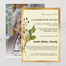 Inbjudan till fotominnesanteckning för botaniskt G