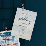 Inbjudan till fotopaketbröllop för budgetElegant Flygblad<br><div class="desc">Odyr inbjudan till minimal svartvit fotobröllop med minimalistisk Elegant med en enkel och modern design med marin blå och vit,  vismisk kalligrafisk handskript,  stora vita blanksteg och 2 tropiska paradis bakgrundsfoton. Skapa enkelt din egen annonsannons grafisk design.</div>