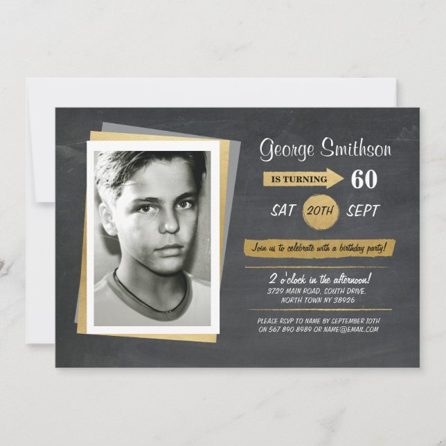 Inbjudan till fotopatdagen Guld-kalkylbrädan (Framsida)