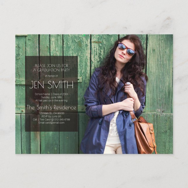 Inbjudan till fotoStudentfest. (Framsida)