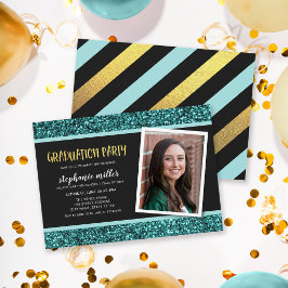 Inbjudan till fotoStudentfest för Teal Glitter