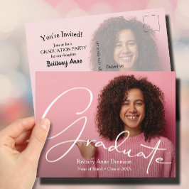 Inbjudan till fotoStudentfest i chic Script