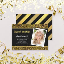 Inbjudan till fotoStudentfest i Guld Glitter