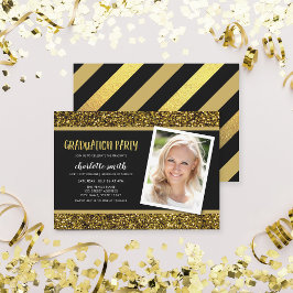 Inbjudan till fotoStudentfest i Guld Glitter