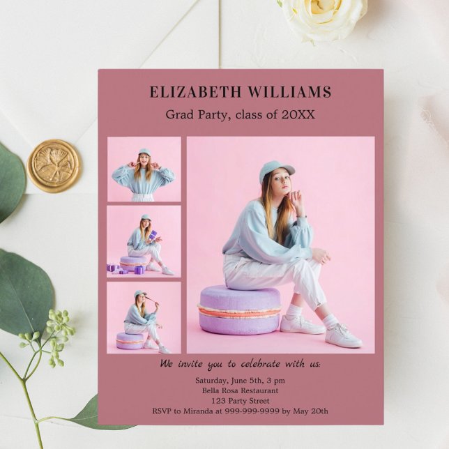 Inbjudan till fotoStudentfest i Ro guld (Skapare uppladdad)