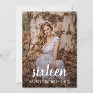 Inbjudan till fotoSweet sixteen