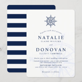 Inbjudan till frakt Wheel Nautical Wedding