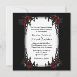 Inbjudan till fransk kvartal - Goth Theme Wedding