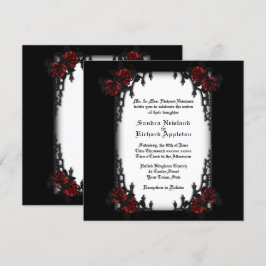 Inbjudan till fransk kvartal - Goth Theme Wedding