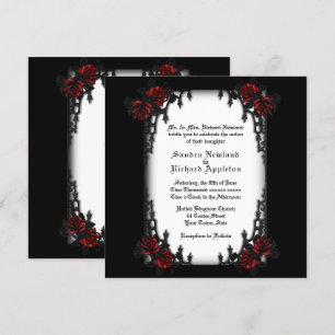 Inbjudan till fransk kvartal - Goth Theme Wedding