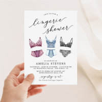 Inbjudan till Fransk Snöre Lingerie Shower