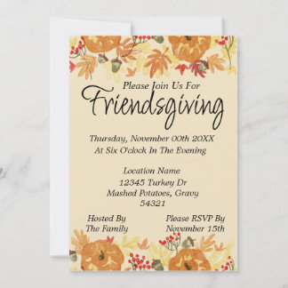 Inbjudan till Friendsgiving