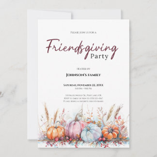 Inbjudan till Friendsgiving-fest