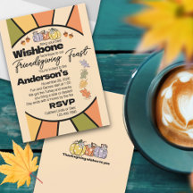 Inbjudan till Friendsgiving-middag & Vänliga Spel