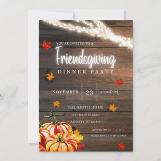 Inbjudan till Friendsgiving-tackfesten
