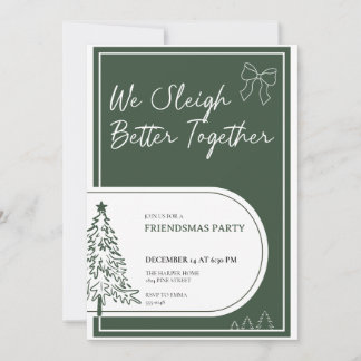 Inbjudan till Friendsmas-fest Julfest Inbjudan