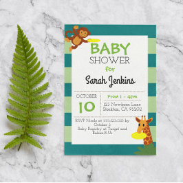 Inbjudan till Frisbee Jungle Baby Shower