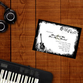 Inbjudan till funky Electric Guitar Music Wedding