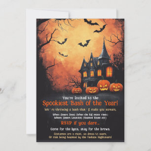 inbjudan till FUNNY Halloween-parti