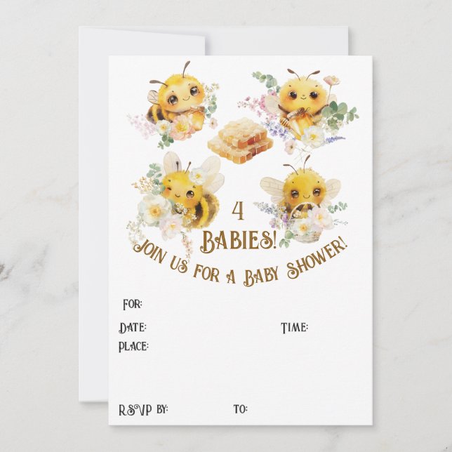 Inbjudan till fyra bin (Framsida)