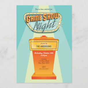 Inbjudan till Game Show Night-fest