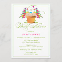 Inbjudan till Garden Baby Shower| Twillingar