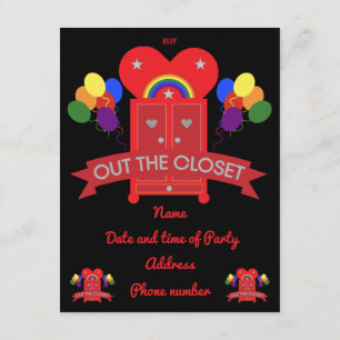 Inbjudan till Gay Party Firande