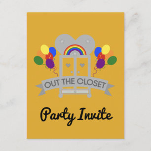 Inbjudan till Gay Party Firande