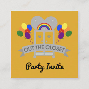 Inbjudan till Gay Party Firande