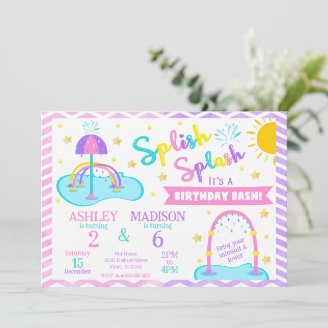 Inbjudan till gemensam födelsedagsfest på Splash P (Stående Fram)