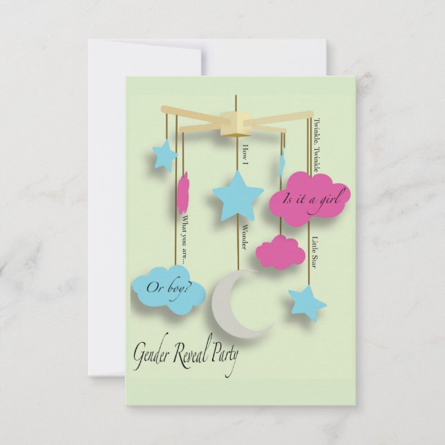 Inbjudan till Gender Reveal Party (Framsida)