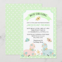 Inbjudan till gender Visa lama Baby Shower