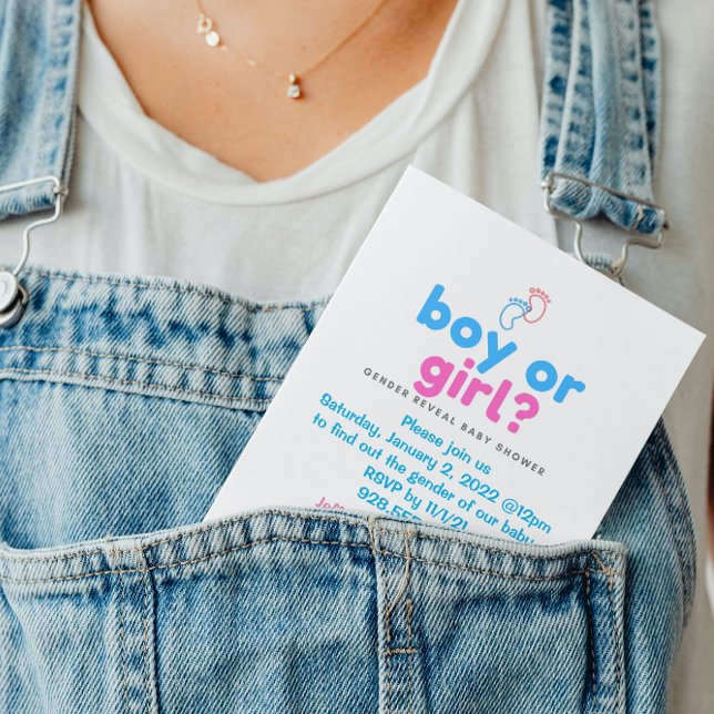 Inbjudan till genderna Visa babyvisningsprogram (Skapare uppladdad)