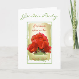 Inbjudan till Geranium Watercolor Seed Packet