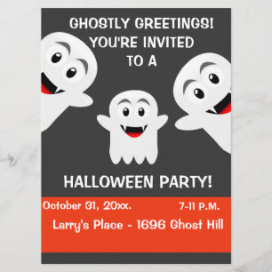 Inbjudan till Ghost Halloween fest