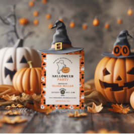 Inbjudan till Ghost Pumpkin Spooky Halloween fest