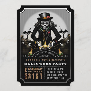 Inbjudan till Ghoulish Roligt Halloween fest