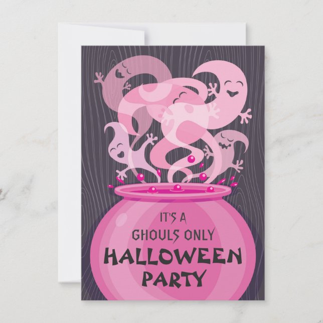 Inbjudan till Ghouls Only Halloweenfest (Framsida)